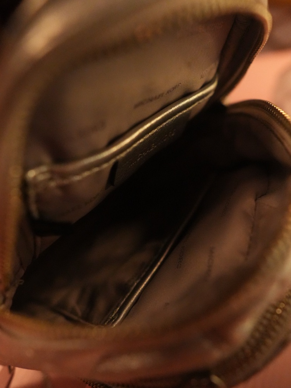 Michael Kors Quilted Mini Backpack in Metallic Silver - Picture 8 of 8